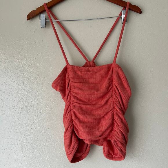 Pilcro Orange Halter Neck Tank Top Size Small - Picture 5 of 8